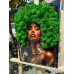 Luxury Moss Art – Картина от епоксидна смола с естествен скандинавски мъх „Golden Queen“